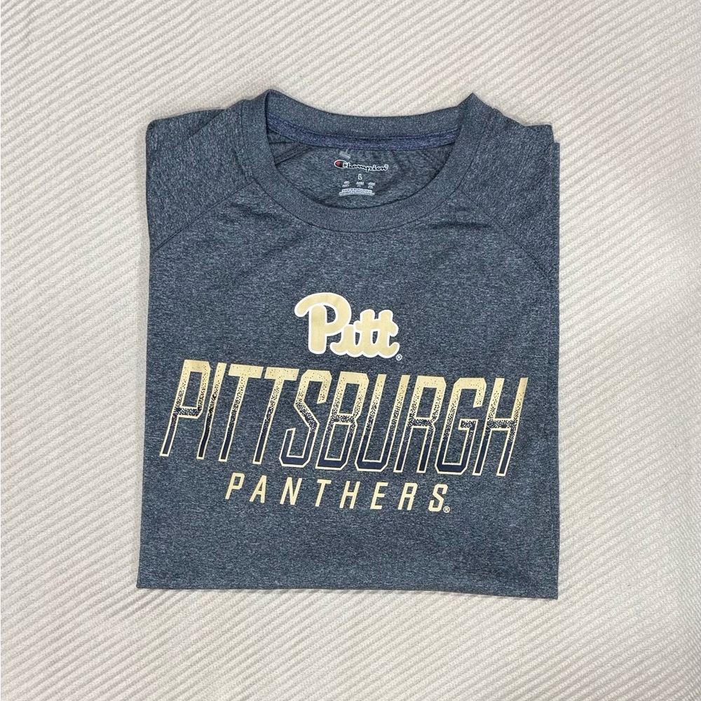 Champion Pitt Panthers Grey Jersey Long Sleeve - NWOT Size L Men’s